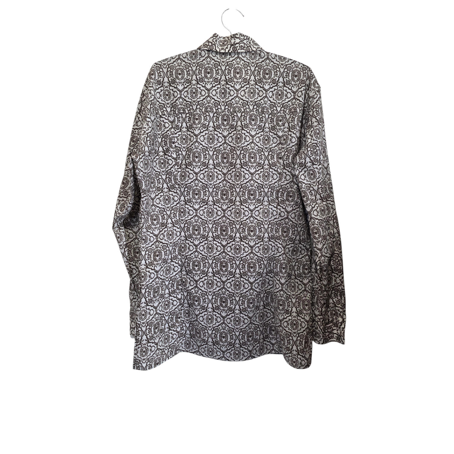 Ruskeakuvioinen kauluspaita