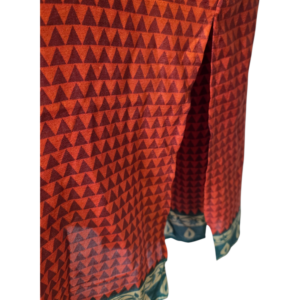 Agni oranssivihreä mekko M