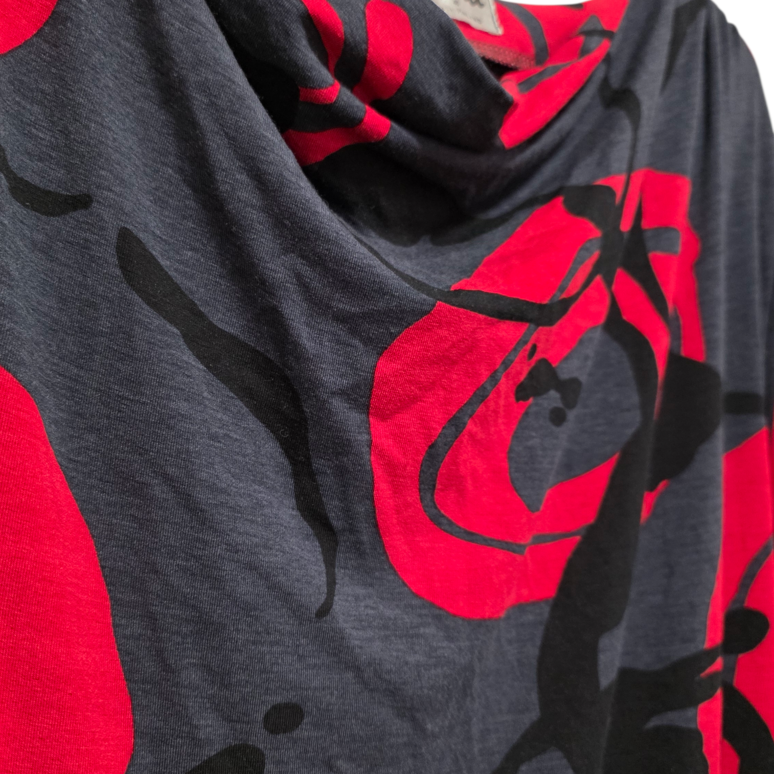 Kotimainen punamusta vintage mekko 40