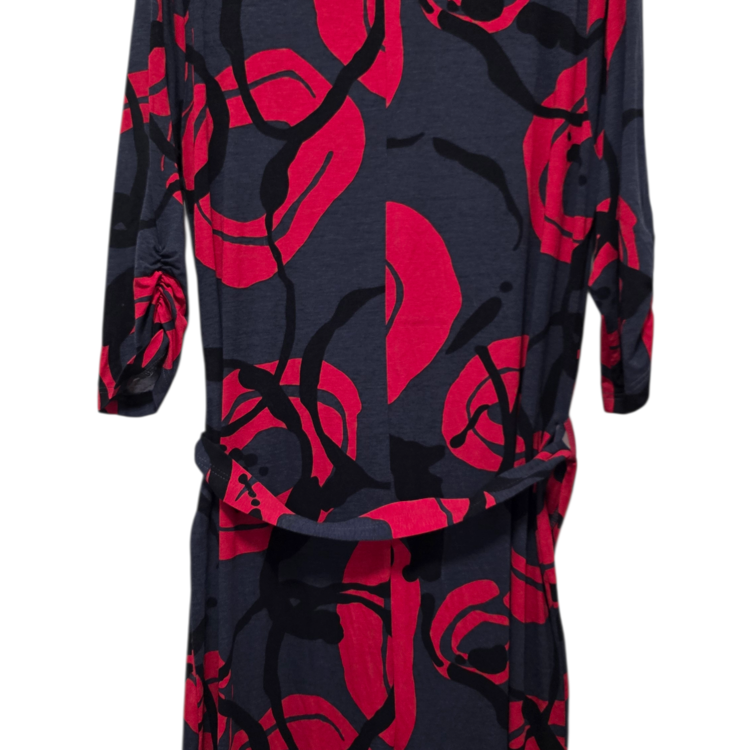 Kotimainen punamusta vintage mekko 40