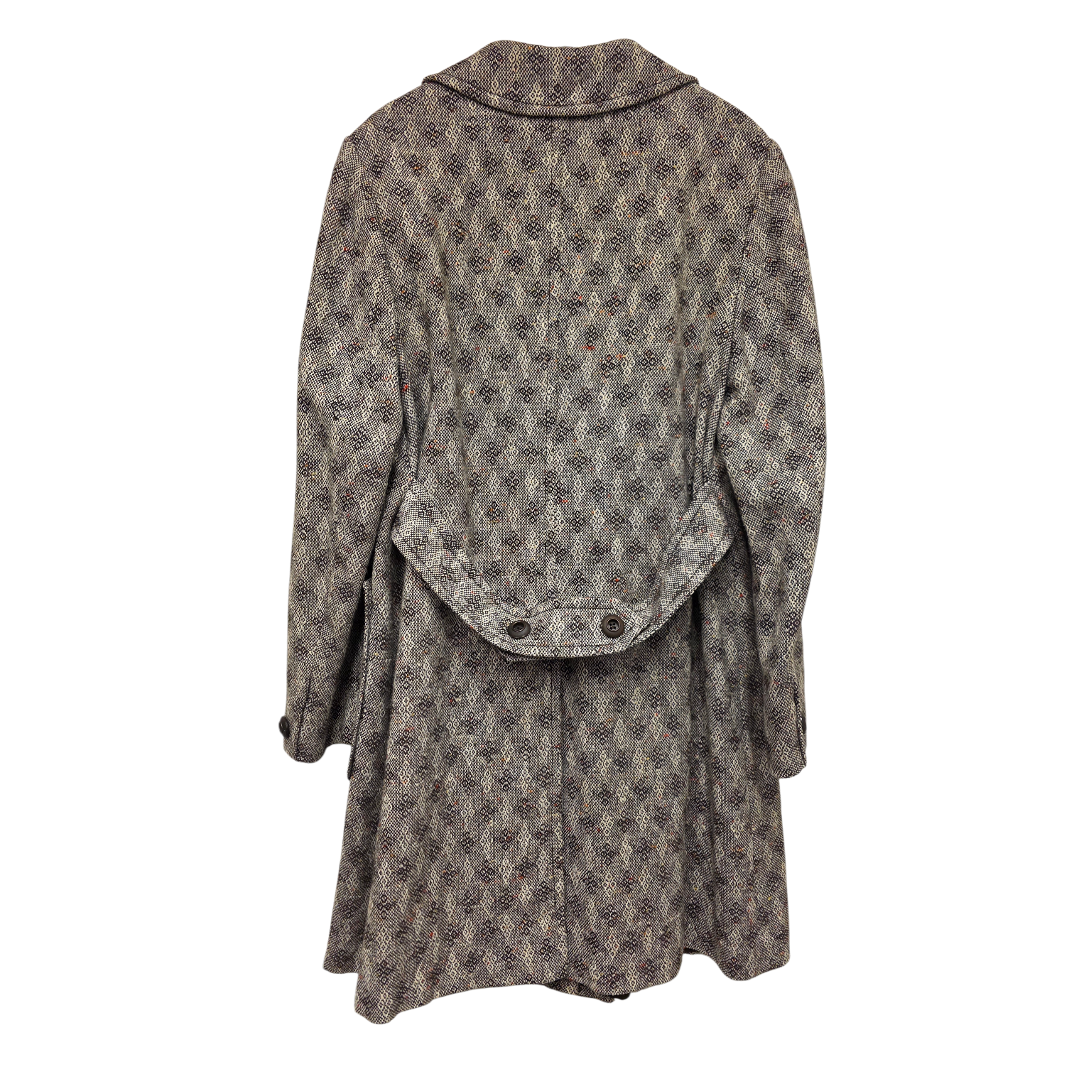 Finn Fashion Kaunotar suomalainen pitkä vintage villakangastakki D42
