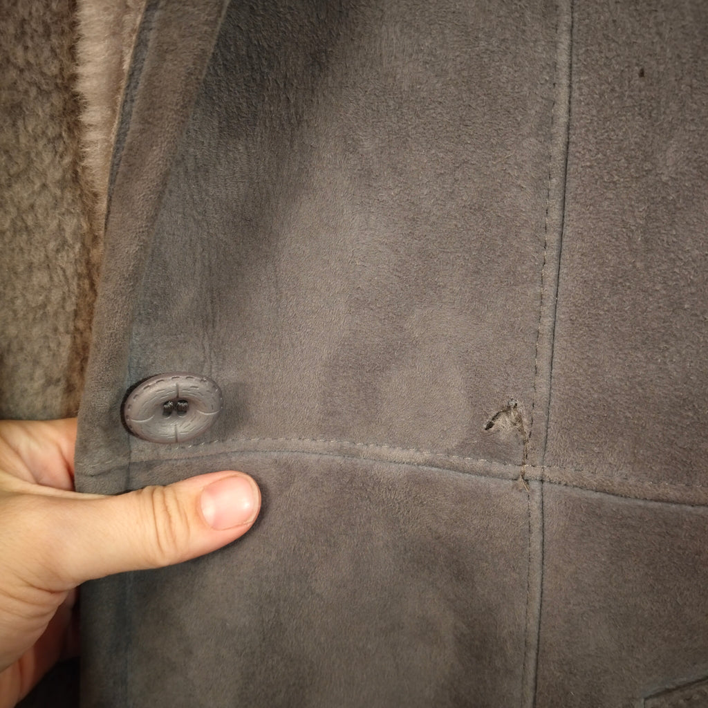 Paavo Heinonen harmaa mokkatakki 38