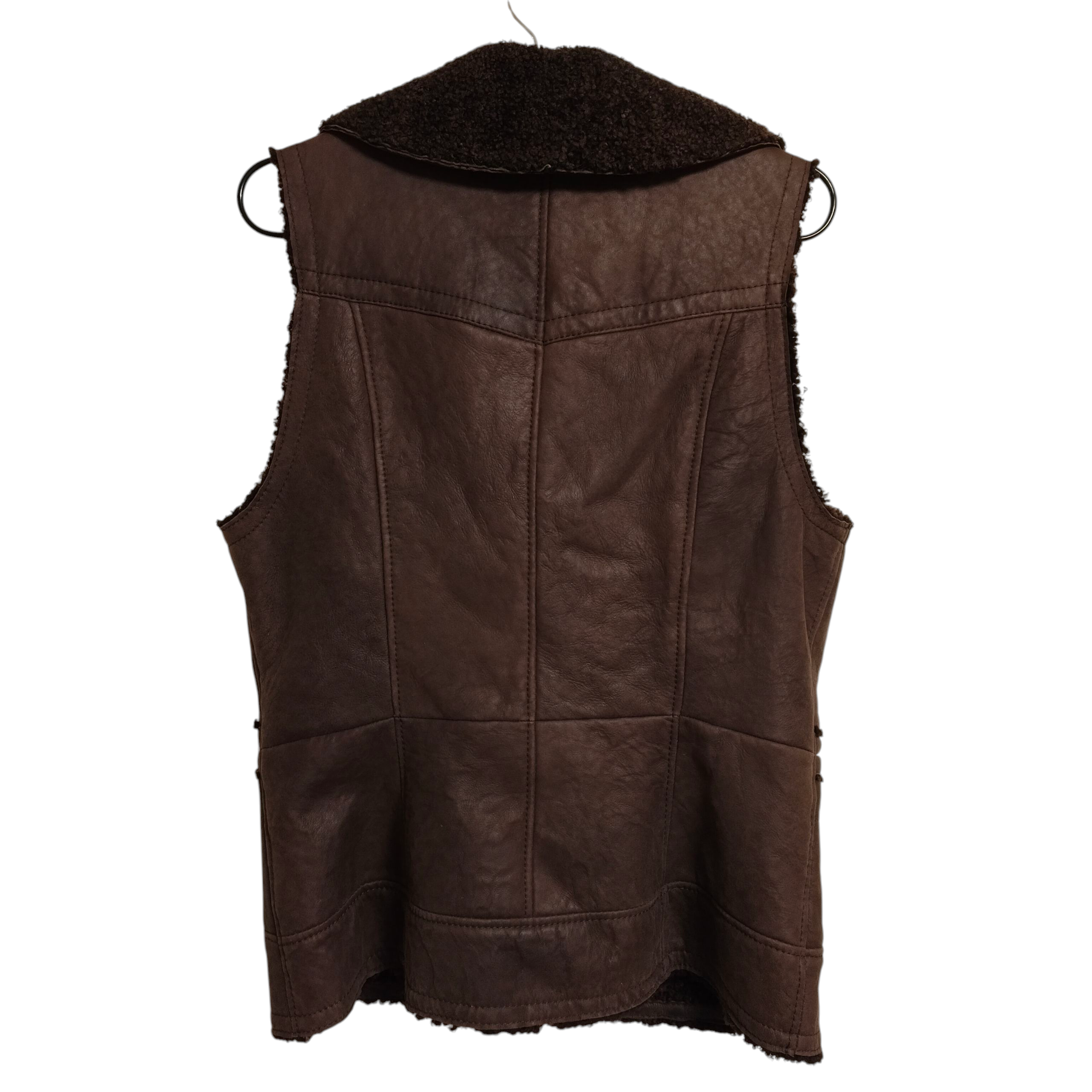 Christ ruskea nahkaliivi karvavuorella 38