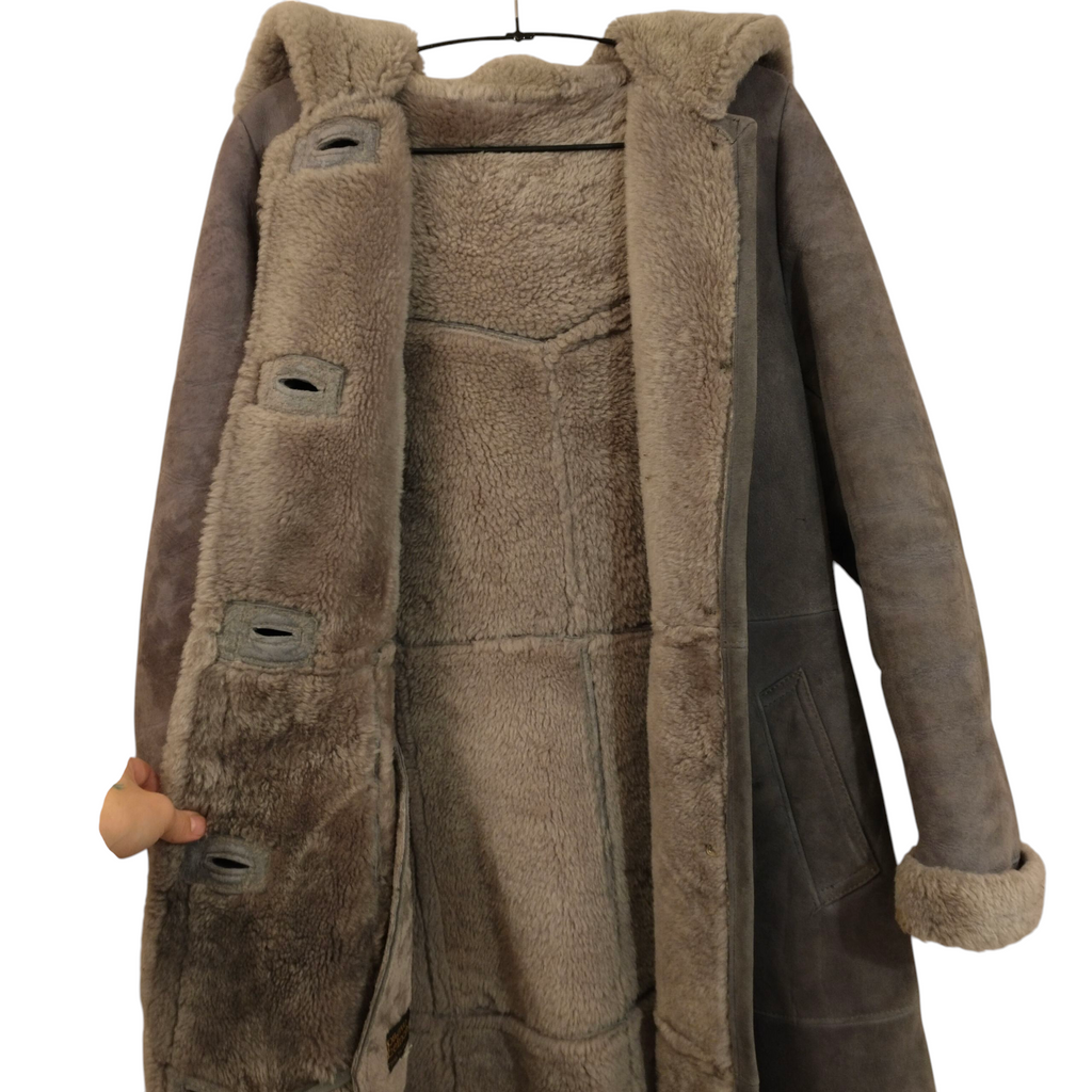 Paavo Heinonen harmaa mokkatakki 38