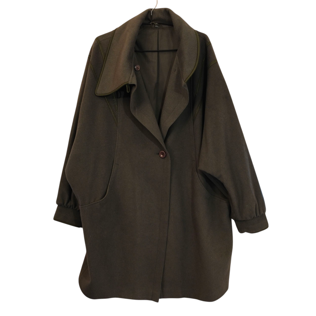 Vihreä villakangastakki n.42